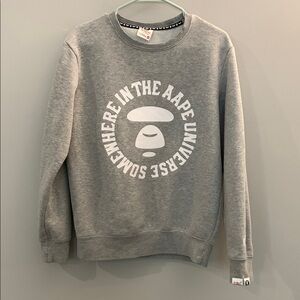 Aape by A Bathing Ape Grey Crewneck Sweater Size M